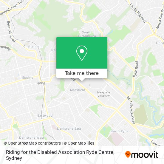 Riding for the Disabled Association Ryde Centre map