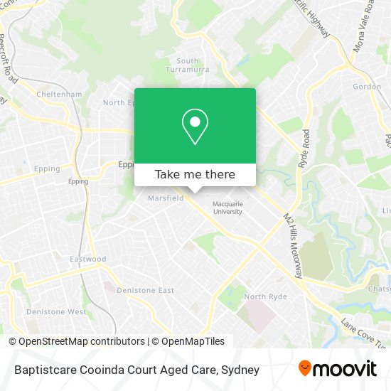 Baptistcare Cooinda Court Aged Care map