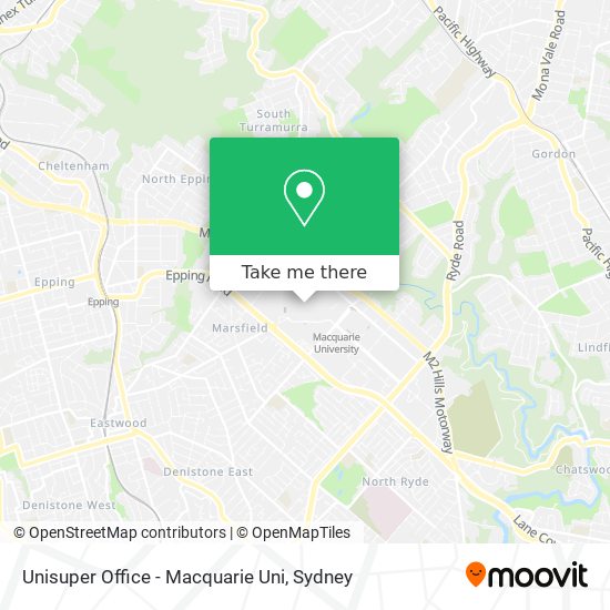 Unisuper Office - Macquarie Uni map