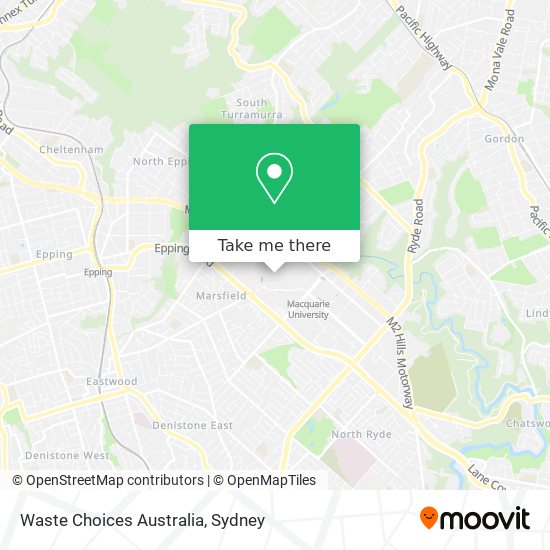 Mapa Waste Choices Australia