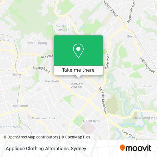 Applique Clothing Alterations map