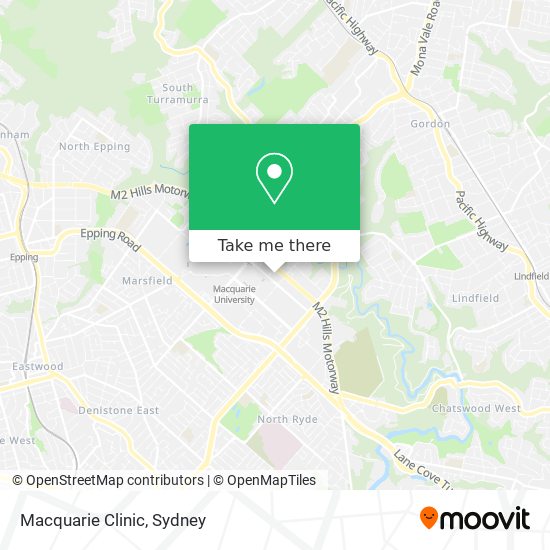 Mapa Macquarie Clinic