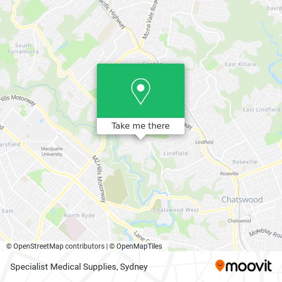 Specialist Medical Supplies map