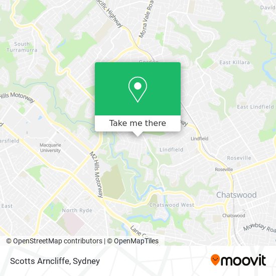 Scotts Arncliffe map