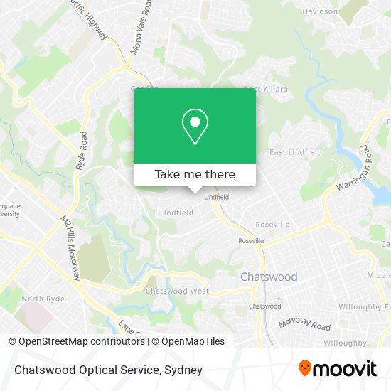 Chatswood Optical Service map