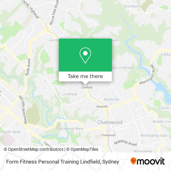 Form Fitness Personal Training Lindfield map