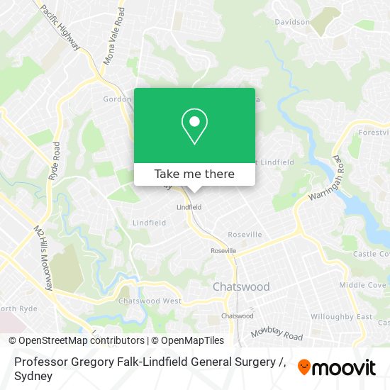 Mapa Professor Gregory Falk-Lindfield General Surgery /