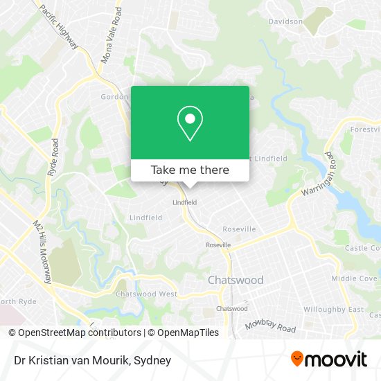 Dr Kristian van Mourik map