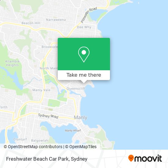 Freshwater Beach Car Park map