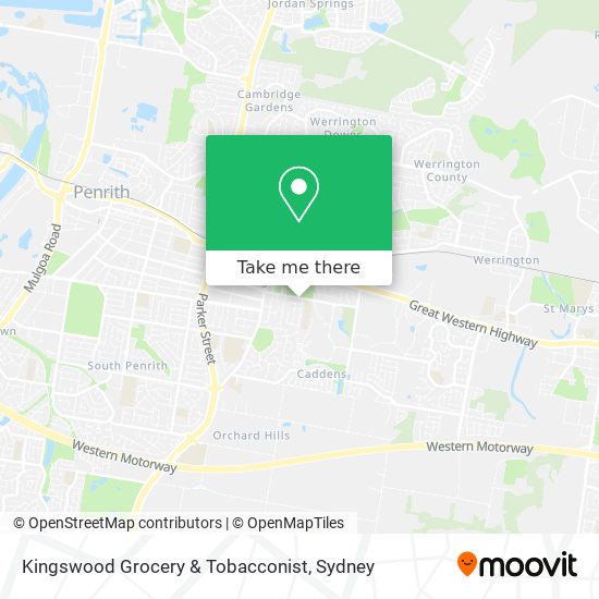 Kingswood Grocery & Tobacconist map