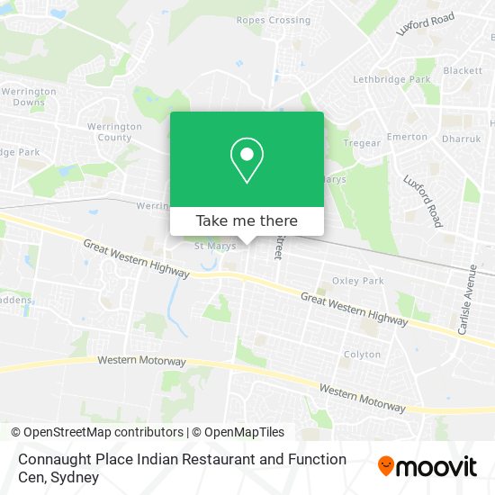 Connaught Place Indian Restaurant and Function Cen map