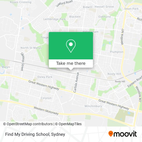 Find My Driving School map