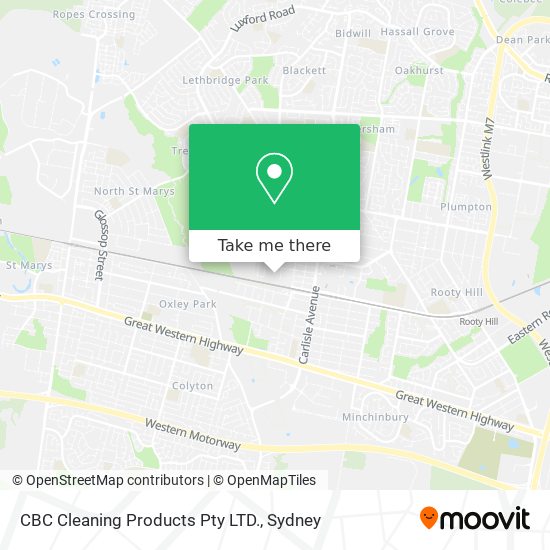 CBC Cleaning Products Pty LTD. map