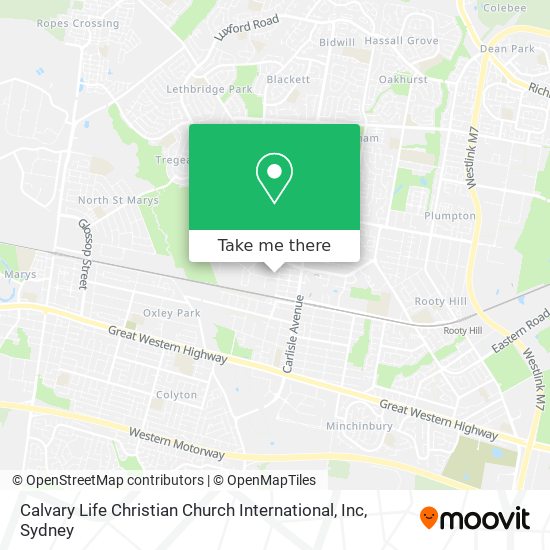 Mapa Calvary Life Christian Church International, Inc