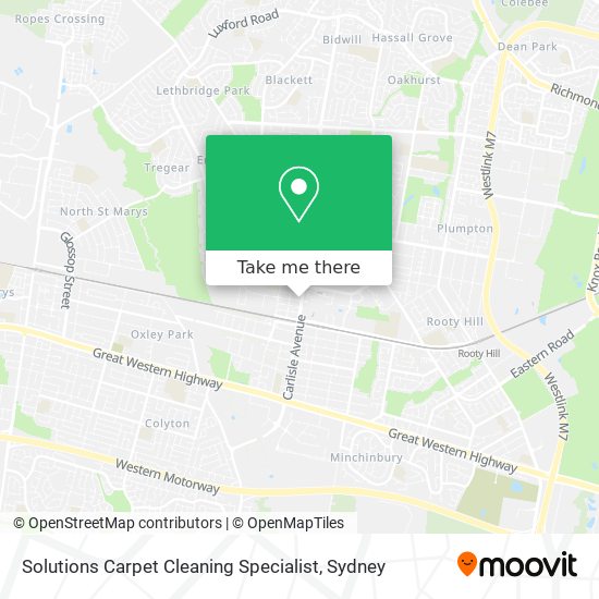 Solutions Carpet Cleaning Specialist map