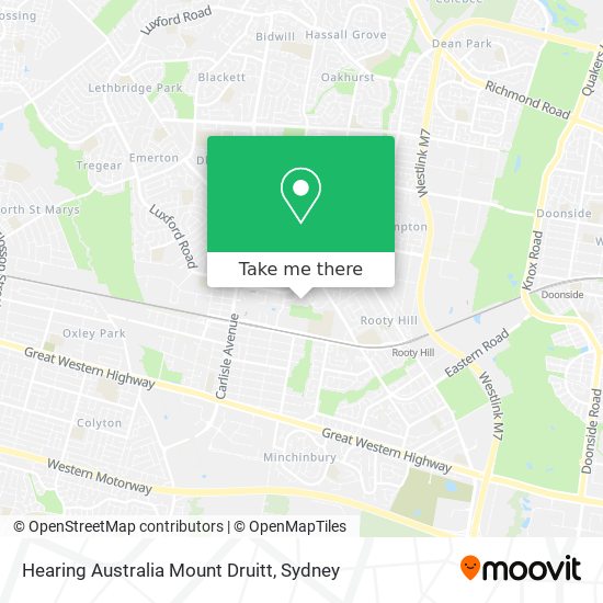Mapa Hearing Australia Mount Druitt