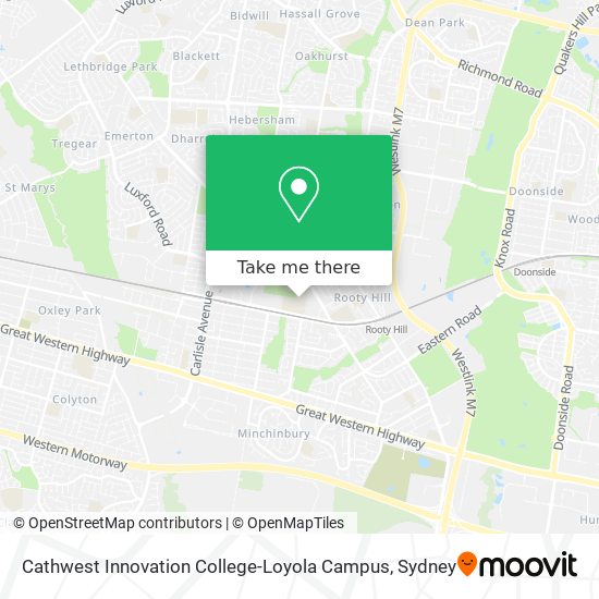 Mapa Cathwest Innovation College-Loyola Campus