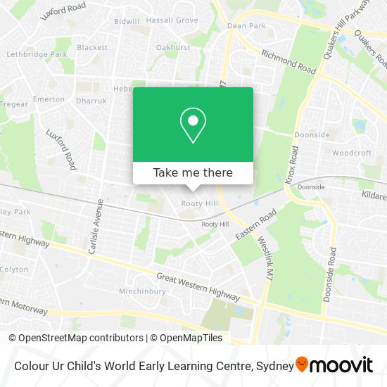 Colour Ur Child's World Early Learning Centre map