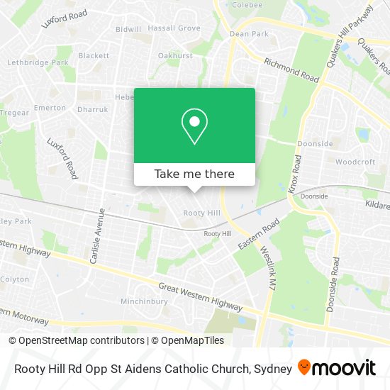 Mapa Rooty Hill Rd Opp St Aidens Catholic Church