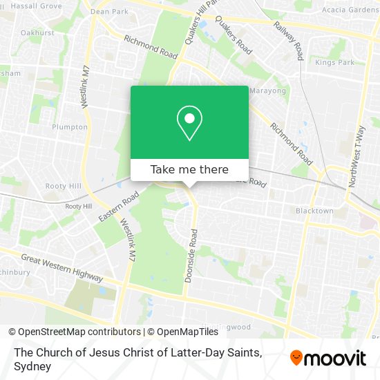 The Church of Jesus Christ of Latter-Day Saints map