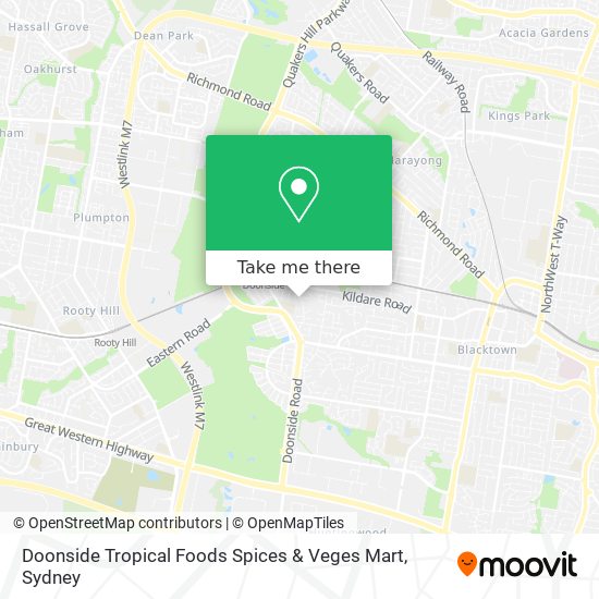 Doonside Tropical Foods Spices & Veges Mart map