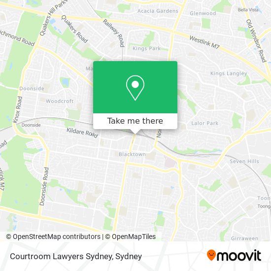 Courtroom Lawyers Sydney map
