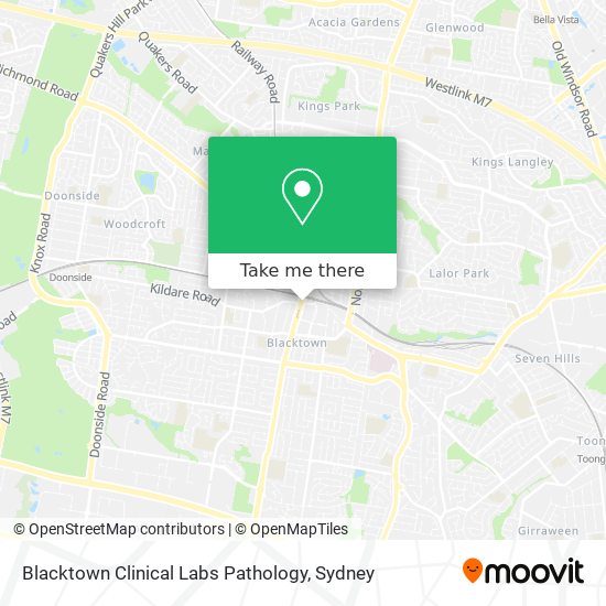 Blacktown Clinical Labs Pathology map