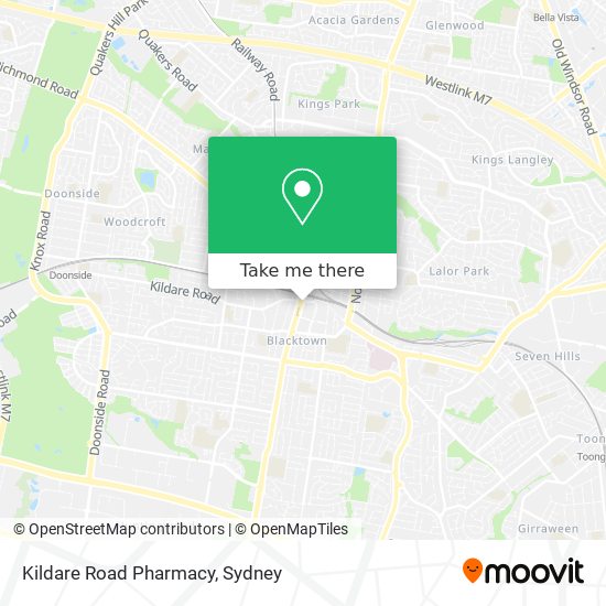 Mapa Kildare Road Pharmacy