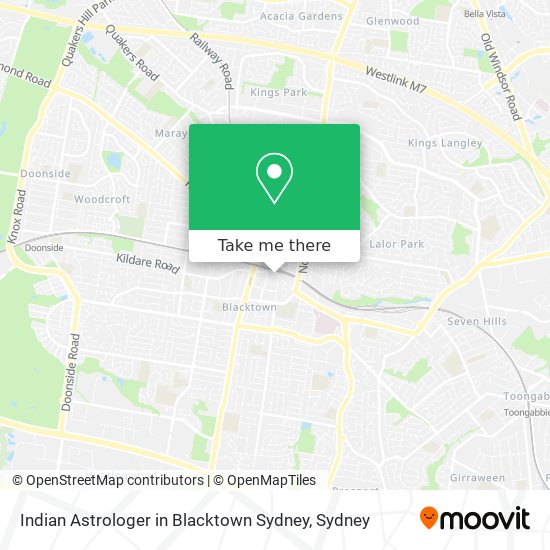 Indian Astrologer in Blacktown Sydney map