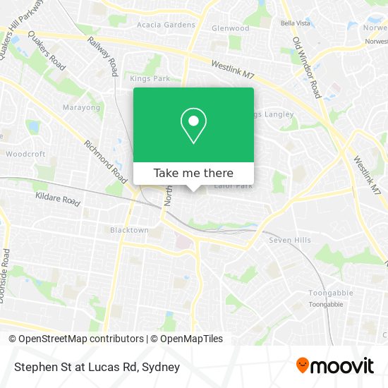 Stephen St at Lucas Rd map