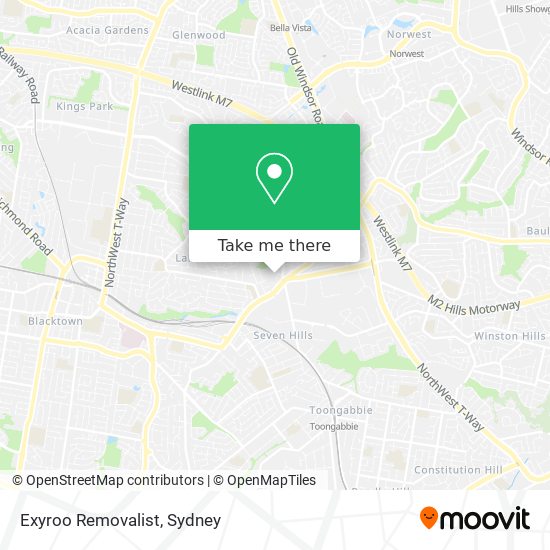 Mapa Exyroo Removalist