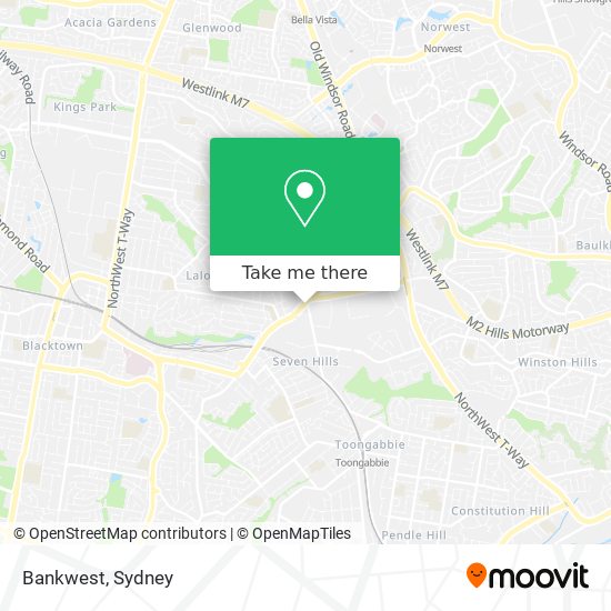 Bankwest map