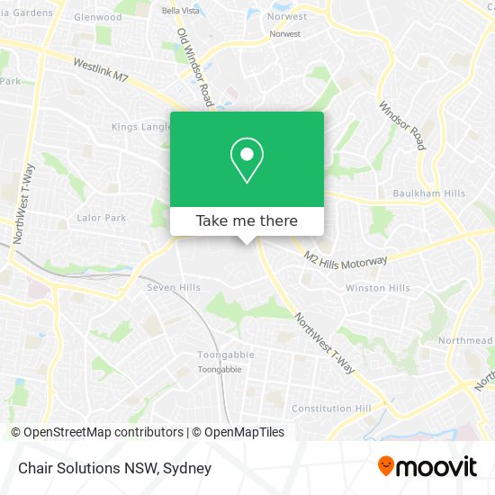 Chair Solutions NSW map