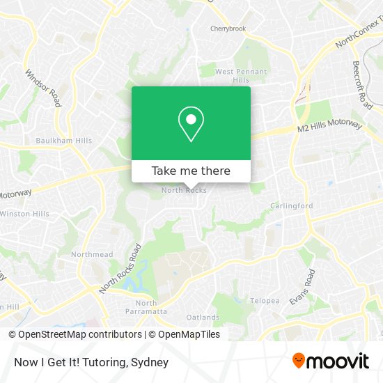 Now I Get It! Tutoring map