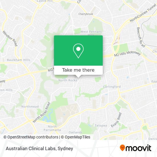 Australian Clinical Labs map