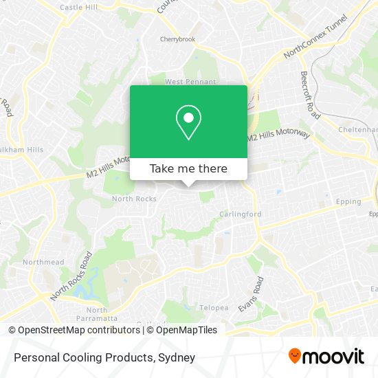 Personal Cooling Products map