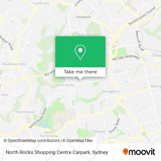 North Rocks Shopping Centre Carpark map