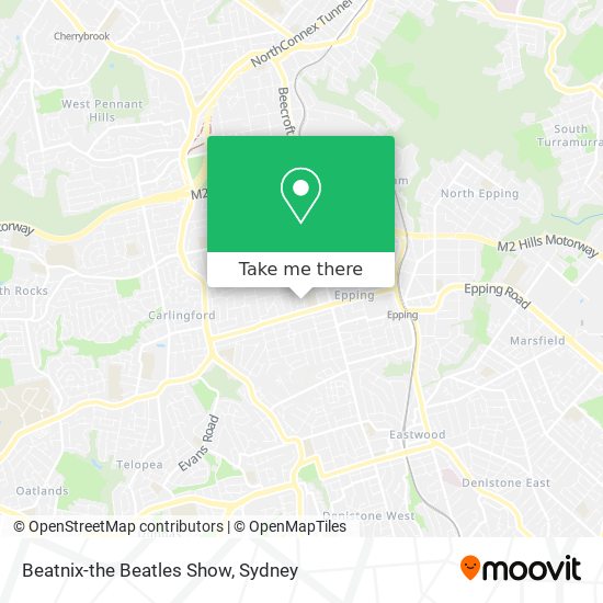 Beatnix-the Beatles Show map
