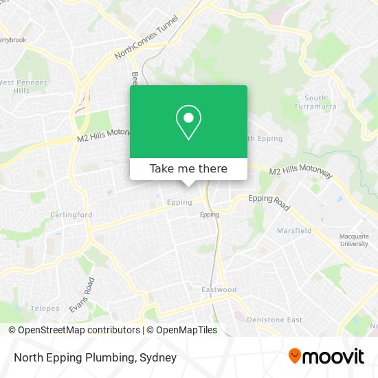 North Epping Plumbing map