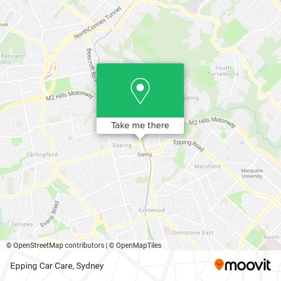 Mapa Epping Car Care