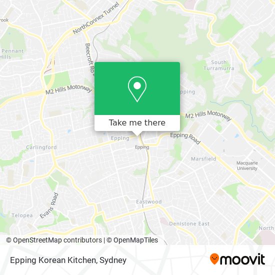 Epping Korean Kitchen map