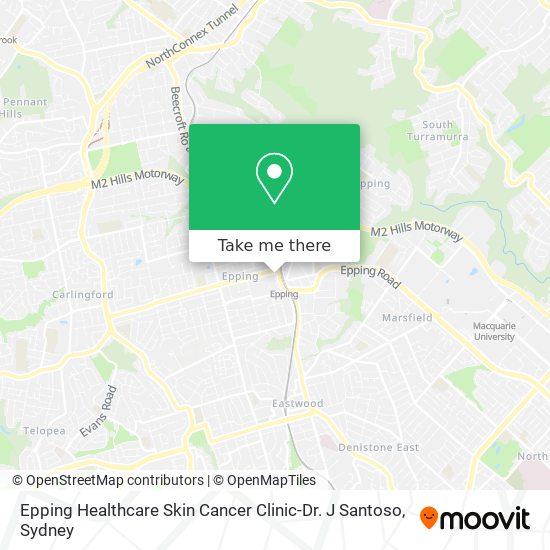 Epping Healthcare Skin Cancer Clinic-Dr. J Santoso map
