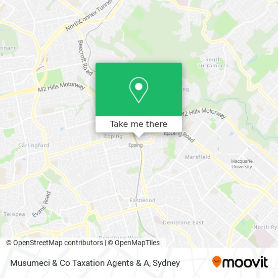 Musumeci & Co Taxation Agents & A map