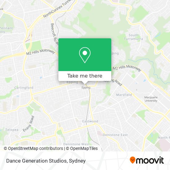 Dance Generation Studios map