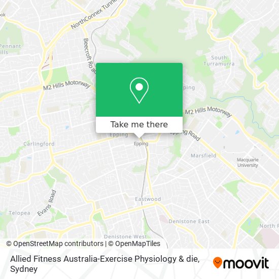 Mapa Allied Fitness Australia-Exercise Physiology & die