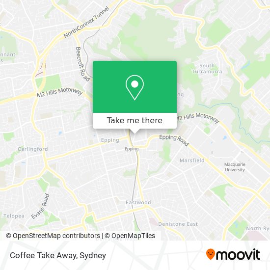 Coffee Take Away map