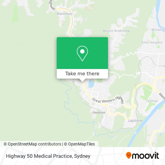 Highway 50 Medical Practice map