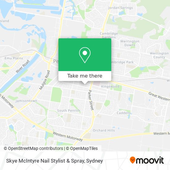 Skye McIntyre Nail Stylist & Spray map