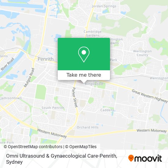 Omni Ultrasound & Gynaecological Care-Penrith map