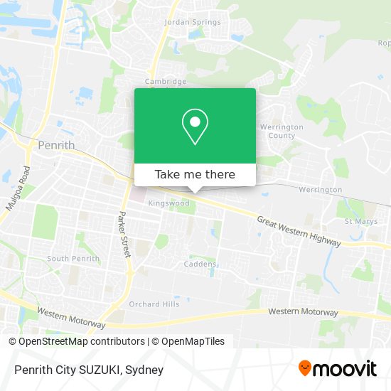 Mapa Penrith City SUZUKI